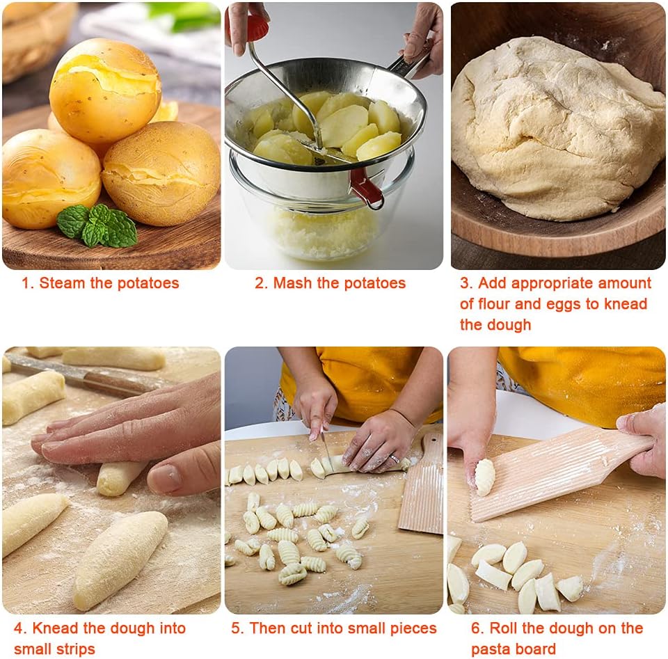 2 PCS Wooden Gnocchi Boards, Homemade Pasta Tool, Homemade Butter Paddles ( 2.7 in wide) — PAMISO